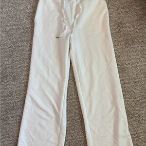 Cream Drawstring Lounge Pants